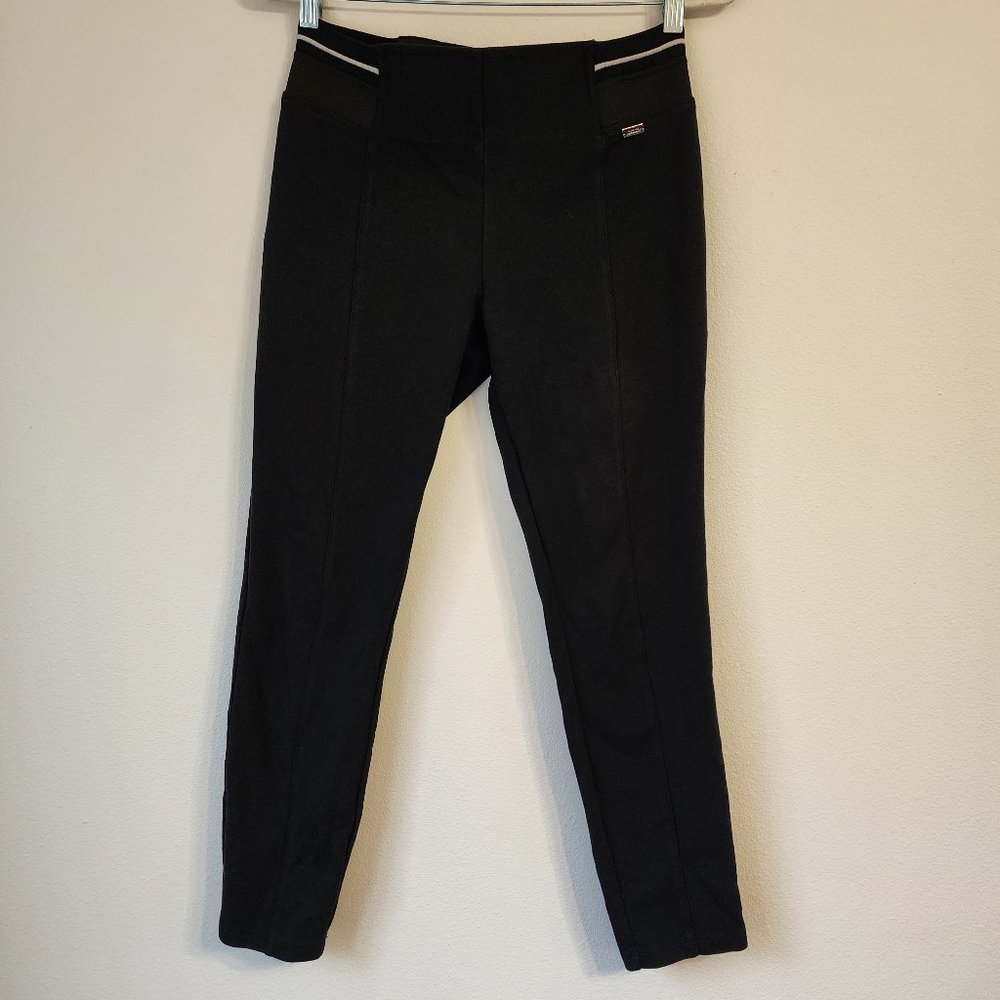 Armani Exchange women Elastic Waist Pullon Legging Pant, Size M, Black, Classic.
